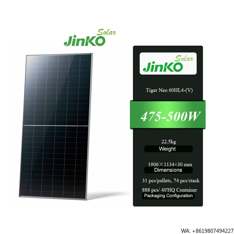 Jinko Solar Panel Tiger Neo - Jinko Tiger Neo 60HL4-(V) 475-500W N-type