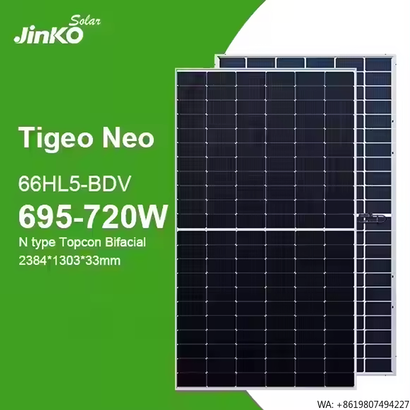 Jinko Solar Panel Tiger Neo - Jinko Tiger Neo N-type 66HL5-BDV 700-720