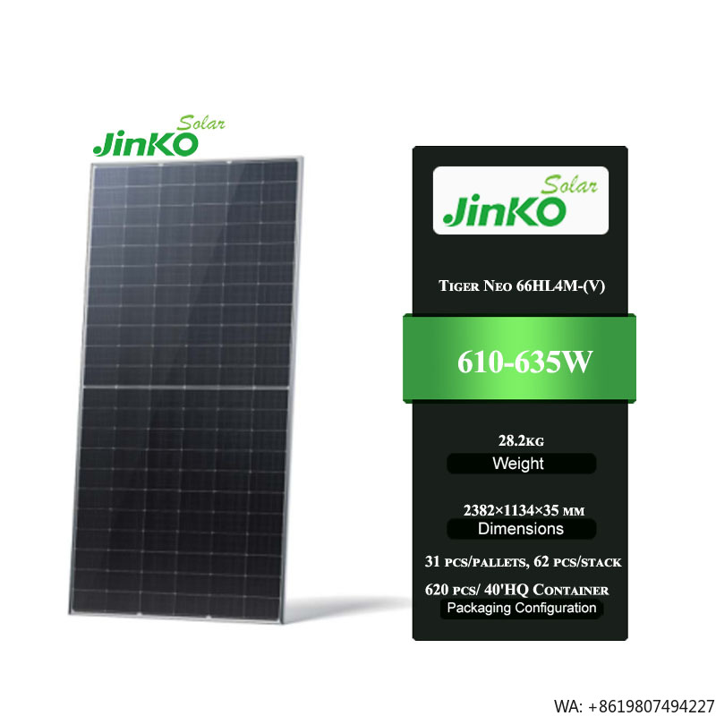 Jinko Tiger Neo 66HL4M-(V) 610 - огляд і ціна Jinko Solar Panel Tiger Neo