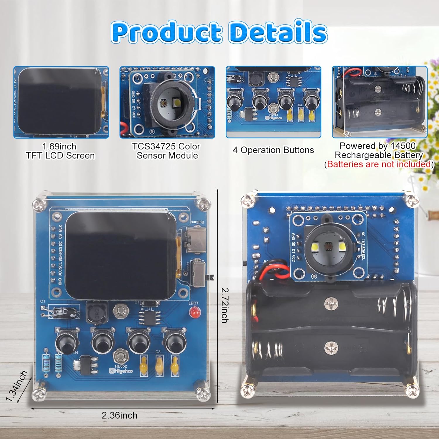 DIY Color Recognition Solderin - огляд і ціна Renewable Energy Kit