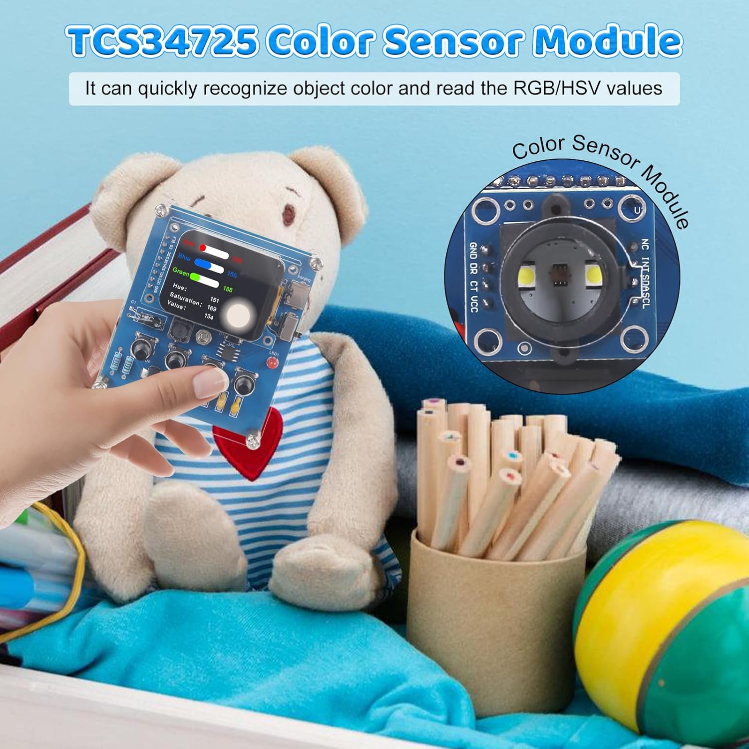 DIY Color Recognition Solderin - огляд і ціна Renewable Energy Kit